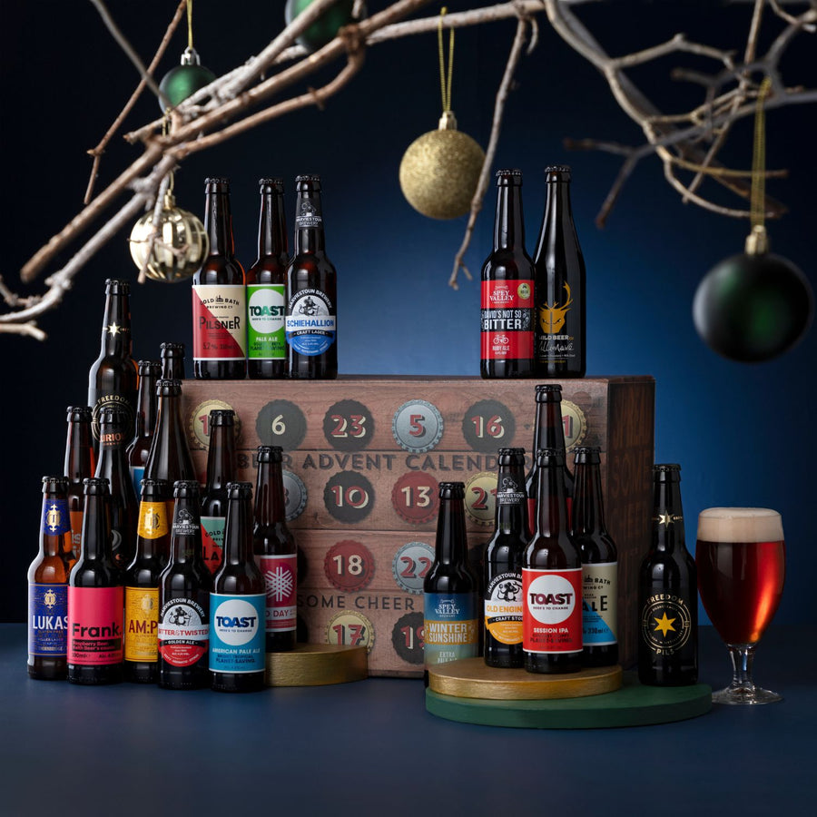 Take a look at the Craft Beer Advent Calendar 2022, packed full of brilliant craft beers from across the UK including Cold Bath Brewing Co., Toast, Keith Brewery, Harviestoun Brewery, Thornbridge & more