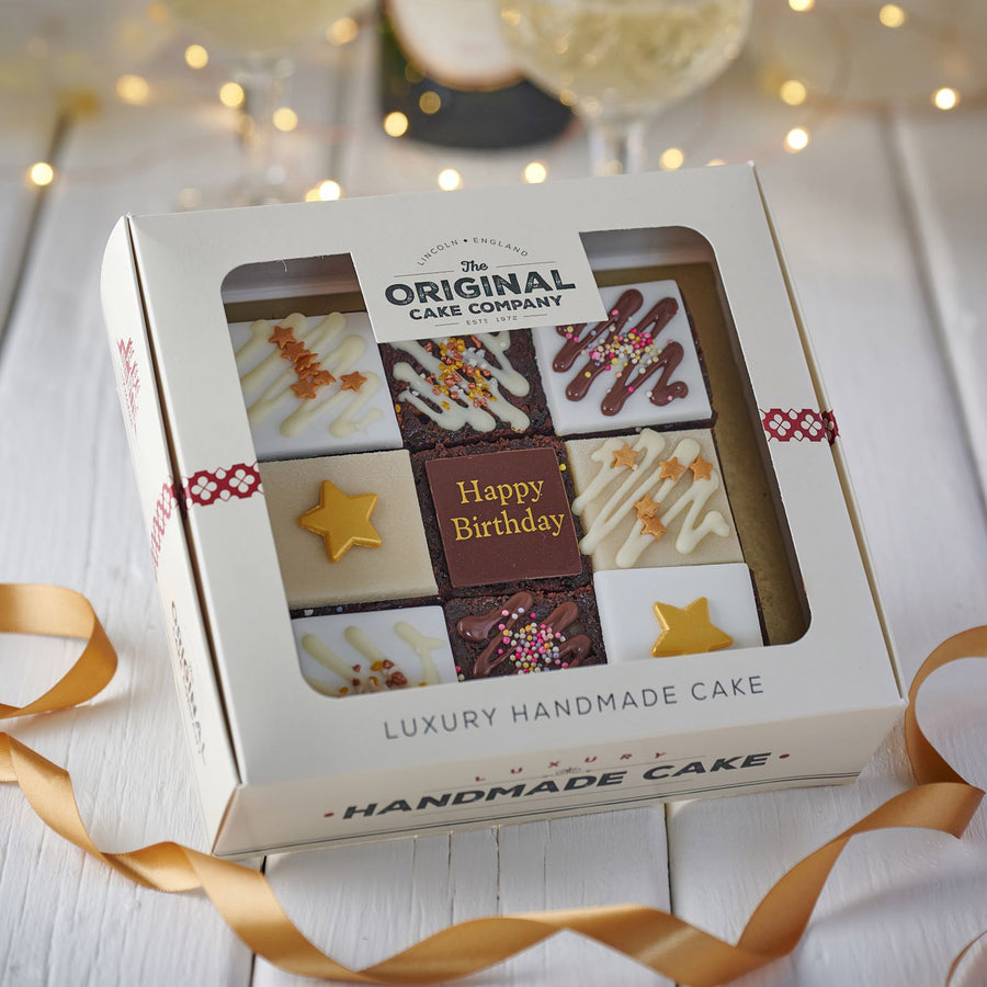 Happy Birthday Fruit Cake Selection Box - Luxury Cake Delivery By Thornton & France
